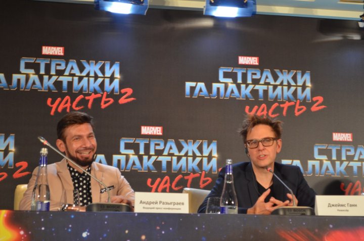 Пресс-конференция со "Стражами Галактики"