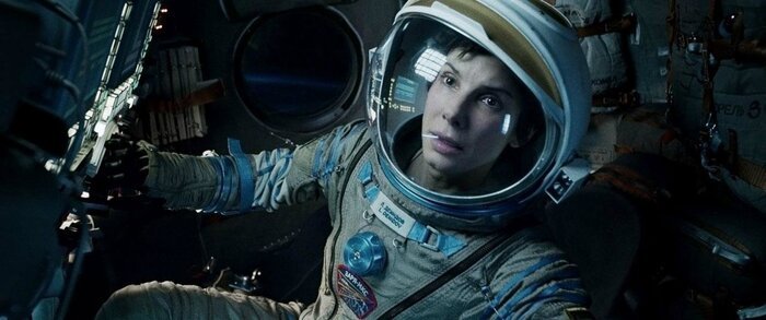 Кадр из фильма «Гравитация» Альфонсо Куарона